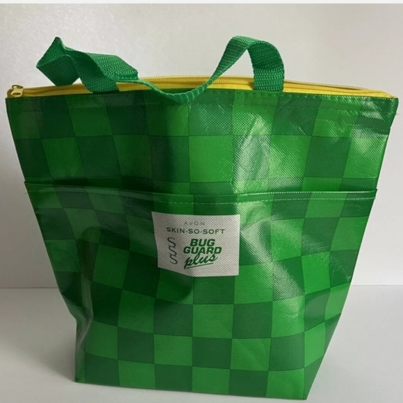 Avon Green SSS Bug Guard Cooler Tote Bag 12X15X6 Insulated Special Edition - Picture 1 of 7